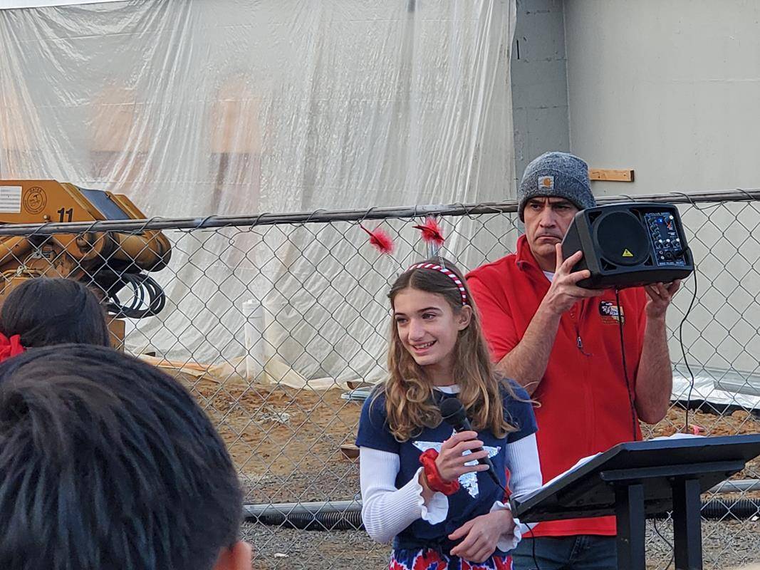 On Jan. 31, Immaculata students participated in a flag-raising ceremony as part of a day celebration our nation.