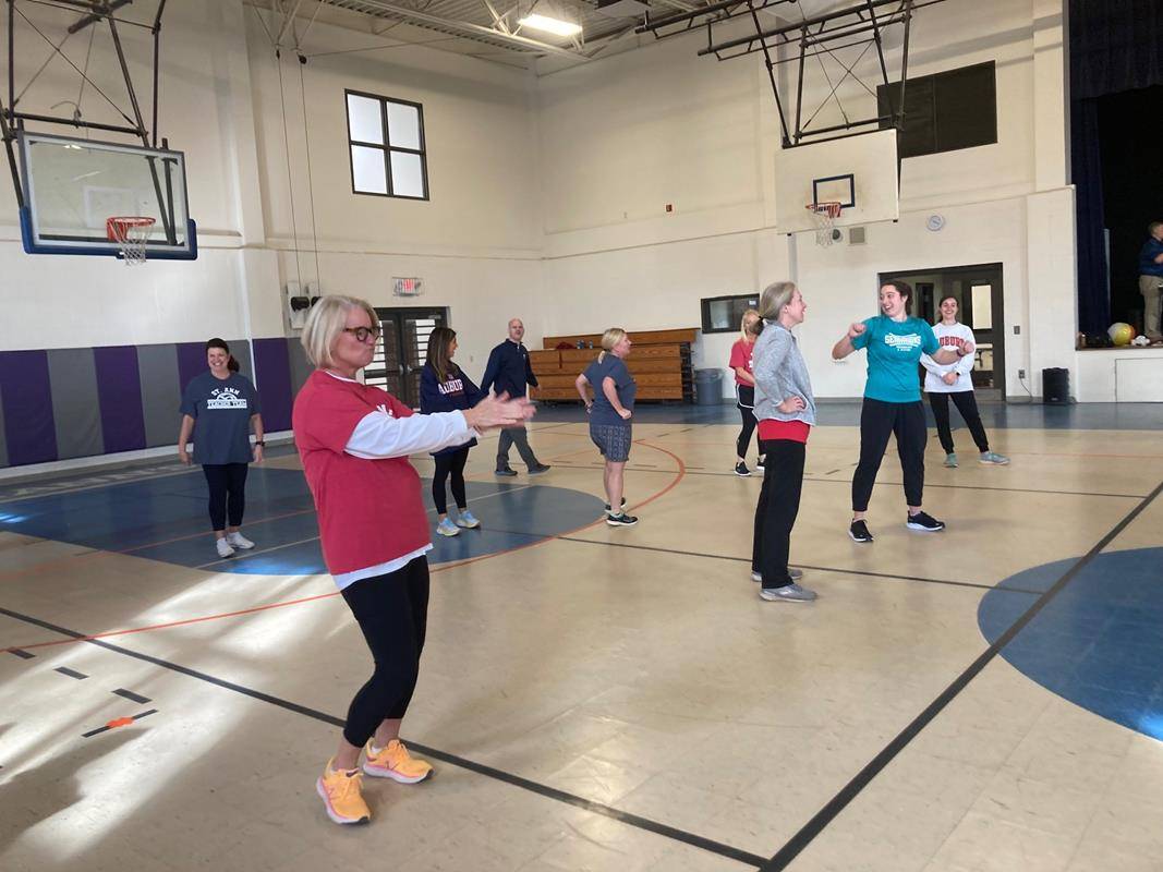 The annual St. Ann School Faculty vs. 5th graders Volleyball game was held Jan. 30 during Catholic Schools Week. Fun was had by all the participants and fans!  