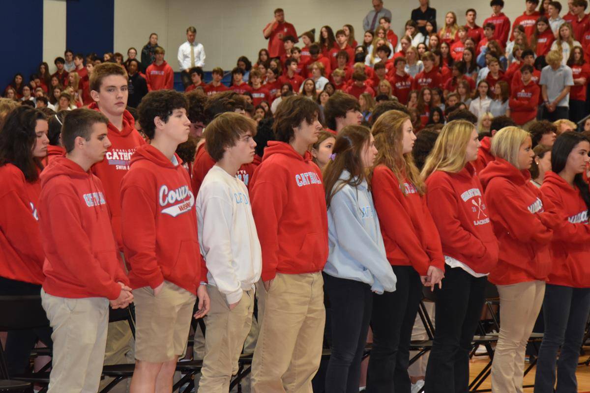 Charlotte Catholic High School held an all-school Mass on Jan. 31.