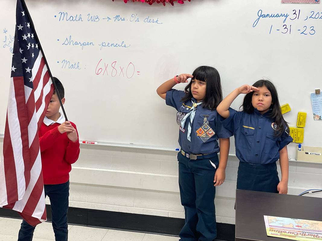On Jan. 31, Our Lady of Mercy recognized Scouts and their service to the community as well as all who serve their community, especially police officers, fire fighters and EMTs.