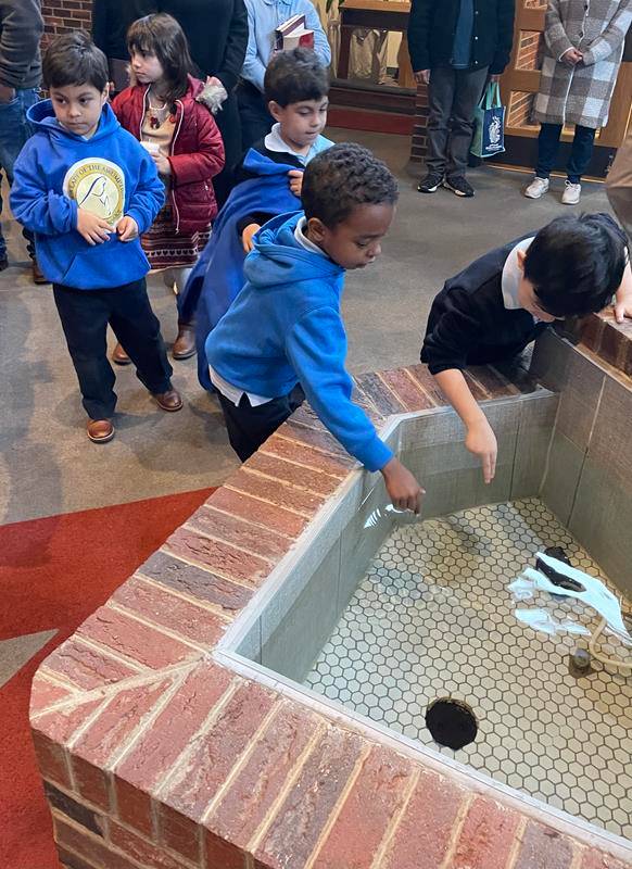 Our Lady of the Assumption students celebrate Candlemas during Catholic Schools Week. 