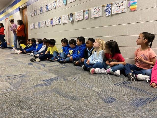  Our Lady of the Assumption School students prayed the rosary.