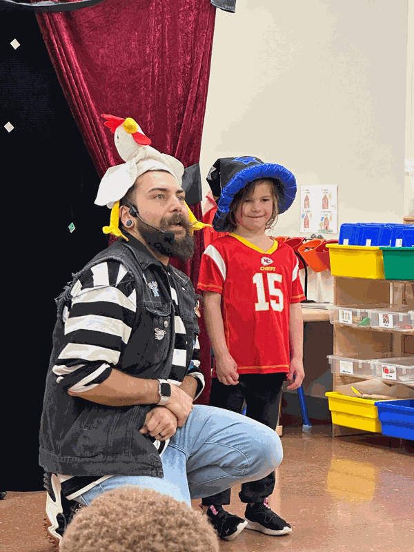 Pre-K and kindergarten students at Our Lady of Mercy School in Winston-Salem celebrated student appreciation day with a magic show.