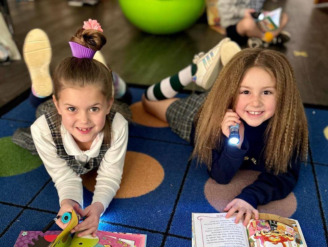 Crazy sock and hair day at St. Gabriel School.