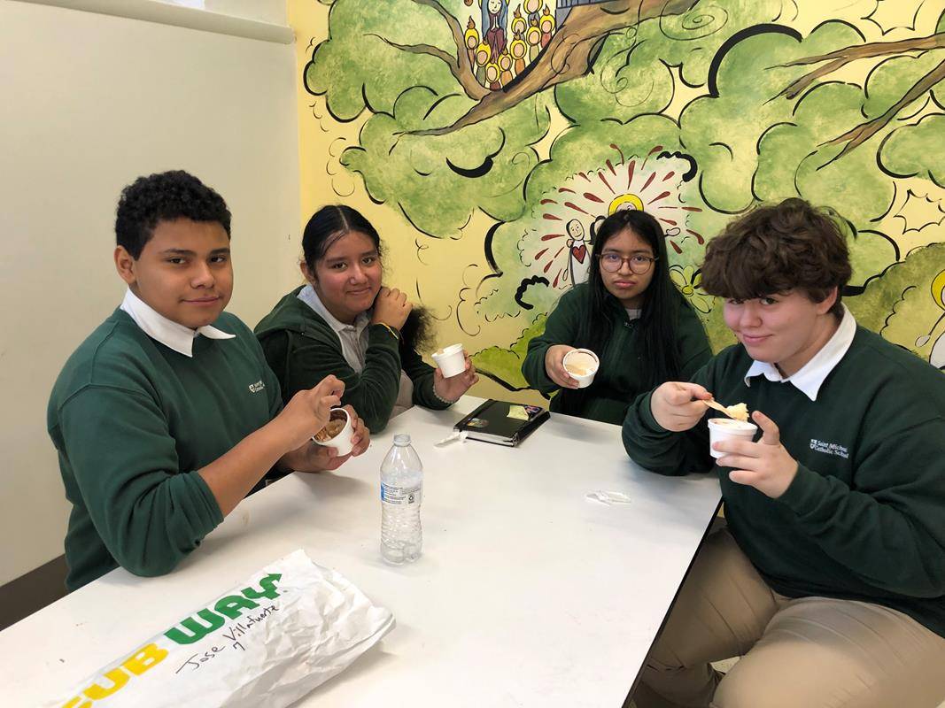 St Michael School Catholic Schools Week ice cream social.