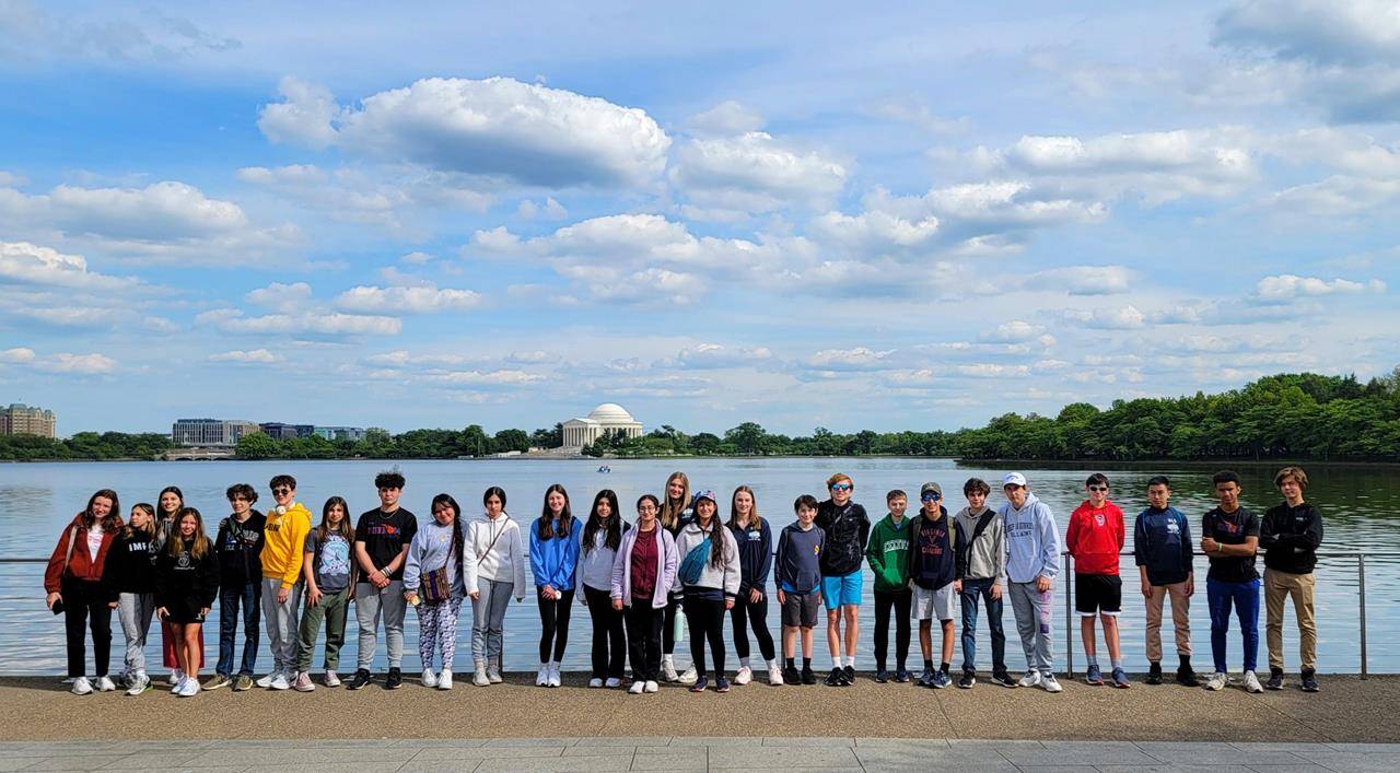 Eighth-graders explored monuments in Washington, D.C. on April 25.