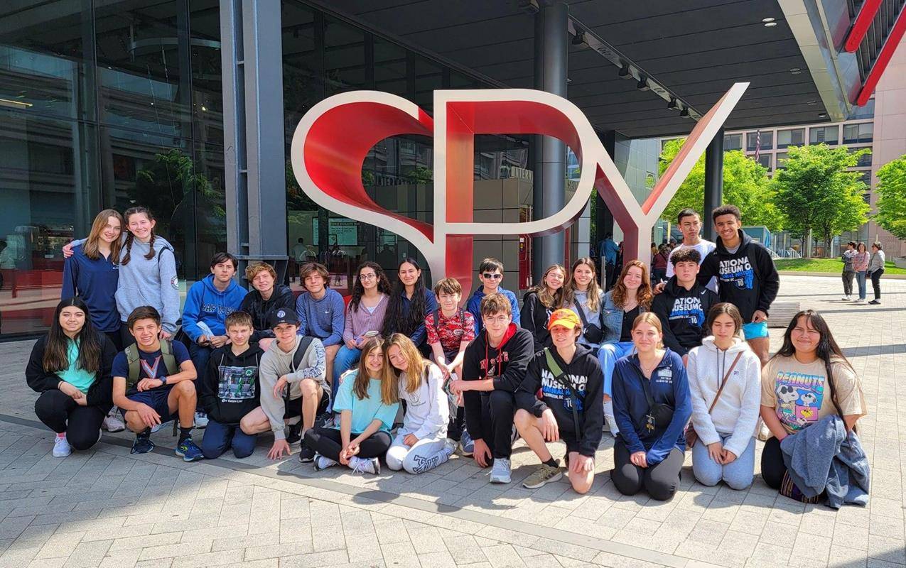 The trip included a visit to the Spy Museum.