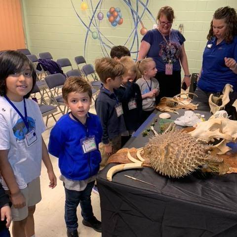 Our Lady of Grace kindergarteners learned about the natural world at the Greensboro Science Center.