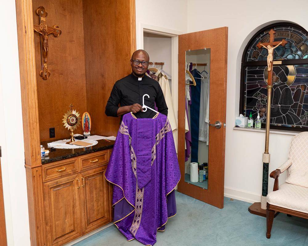  Father Bernard Oleru is the new pastor of St. Philip the Apostle Church in Statesville. 