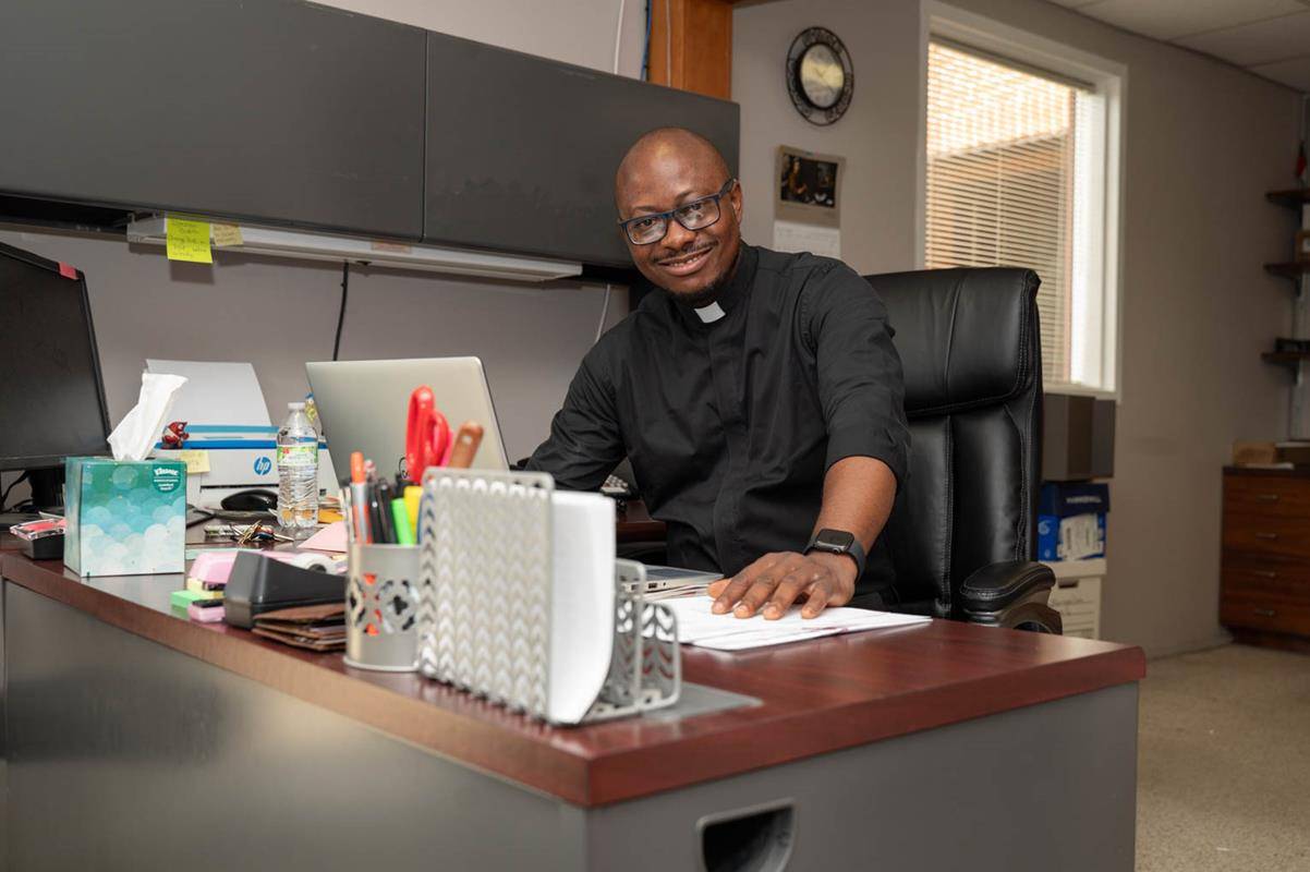  Father Bernard Oleru is the new pastor of St. Philip the Apostle Church in Statesville. 