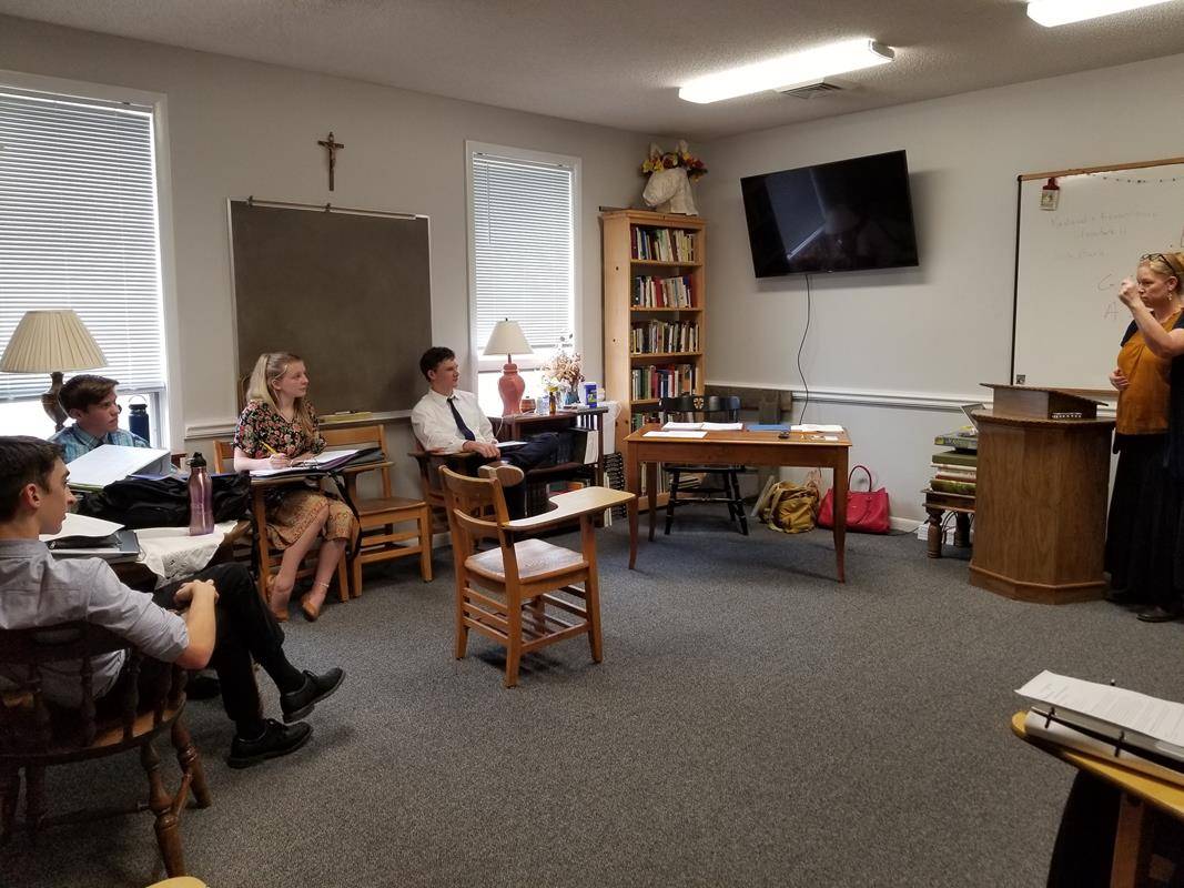 New literature and history teachers started, and lunch break was celebrated with a pick-up soccer game and music.
