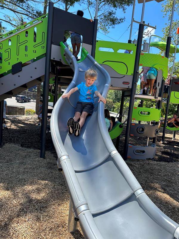 Asheville Catholic School blessed new playground at the beginning of the school year. 