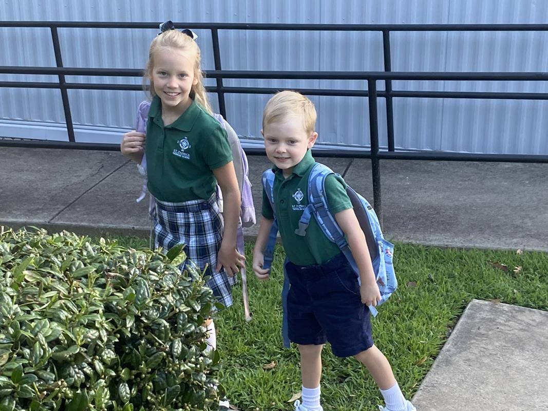 St. Patrick School on the first day of the year.