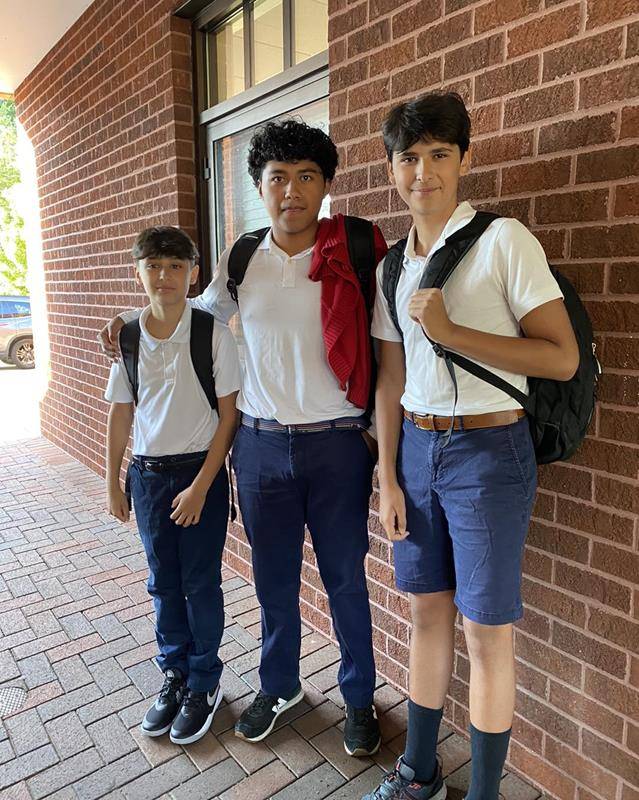 Students return to Our Lady of Mercy School.