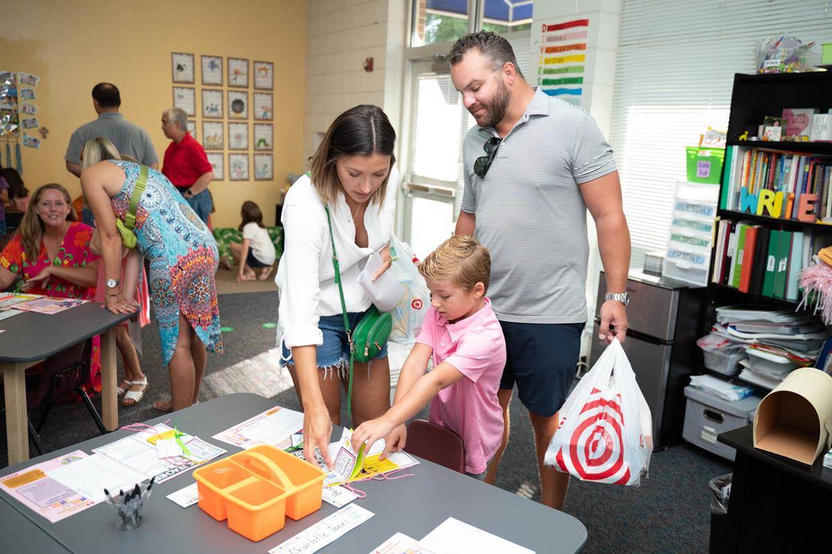 Open house at St. Mark School.
