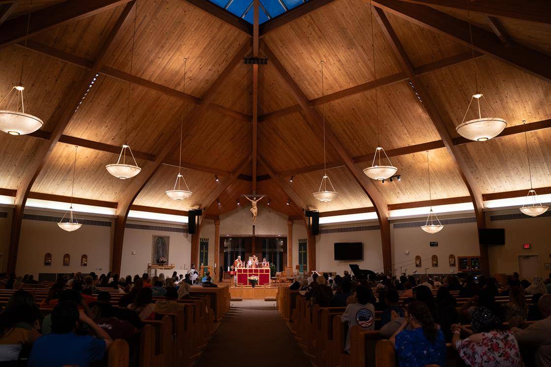 Father Noah Carter offered a special Mass Sept. 14.