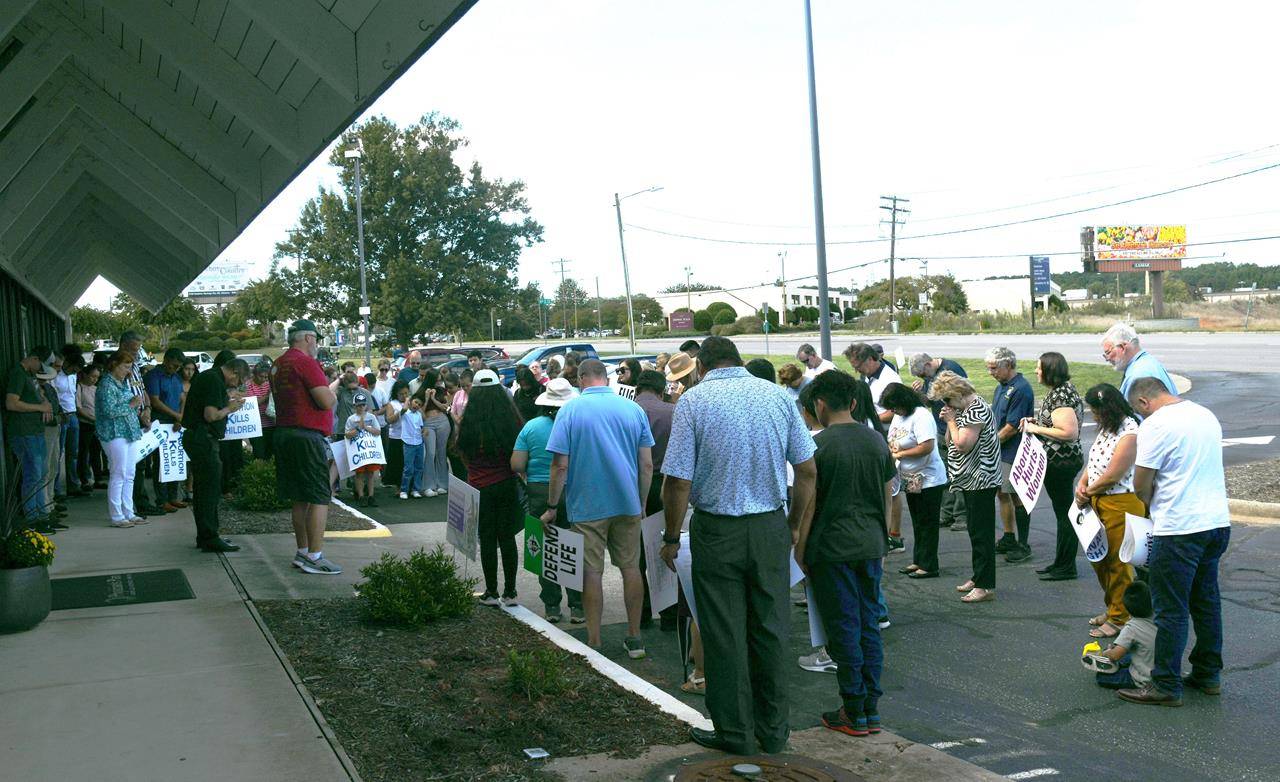 St. Aloysius Church had almost 100 people participate in the annual Hickory Life Chain on Oct.1. The silent vigil’s support from the community was shown by the many comments, honking horns, thumbs up and waving hands from those driving past.   