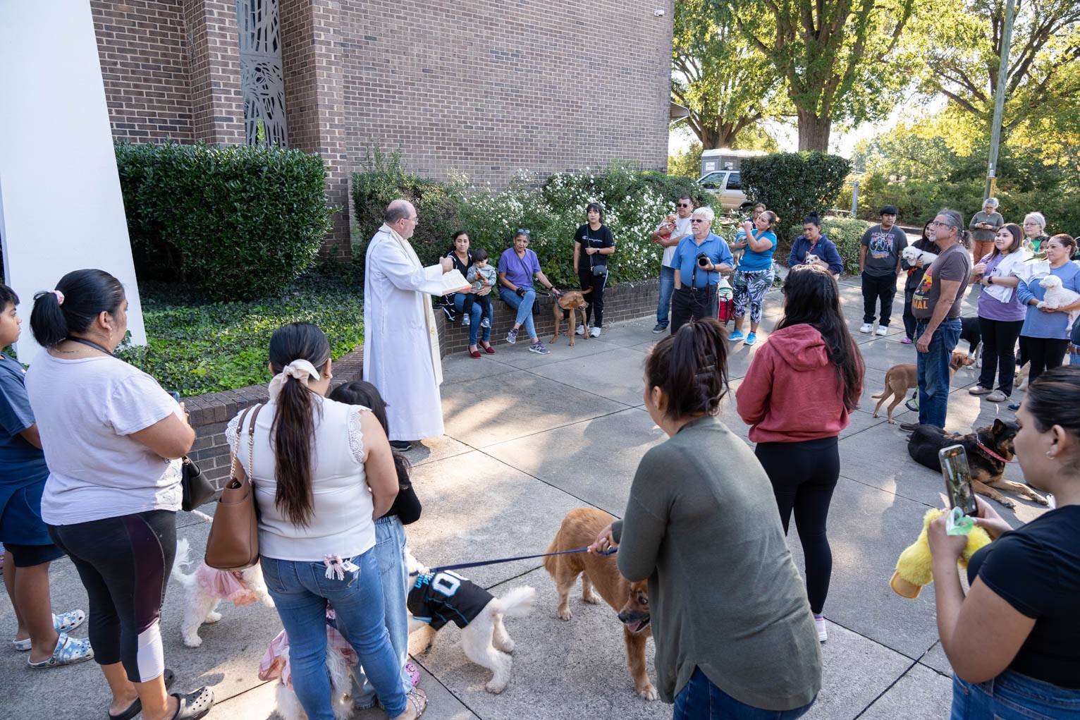 St. John Neumann Parish held a pet blessing on Saturday.