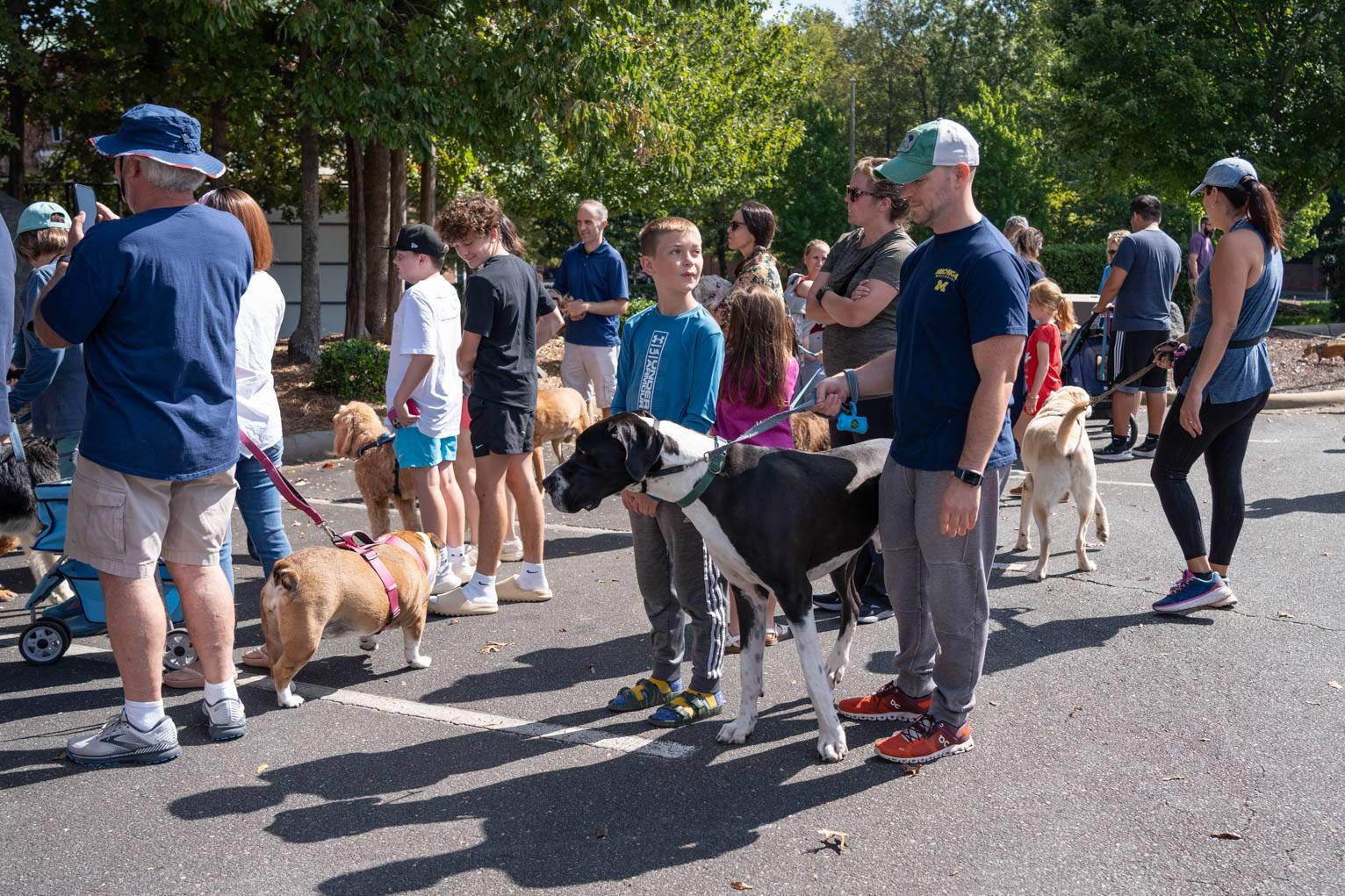 Hundreds attended the blessing of the animals at St. Matthew Church in Charlotte.