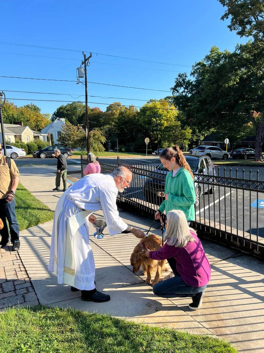 St Leo the Great Parish in Winston-Salem held a pet blessing.