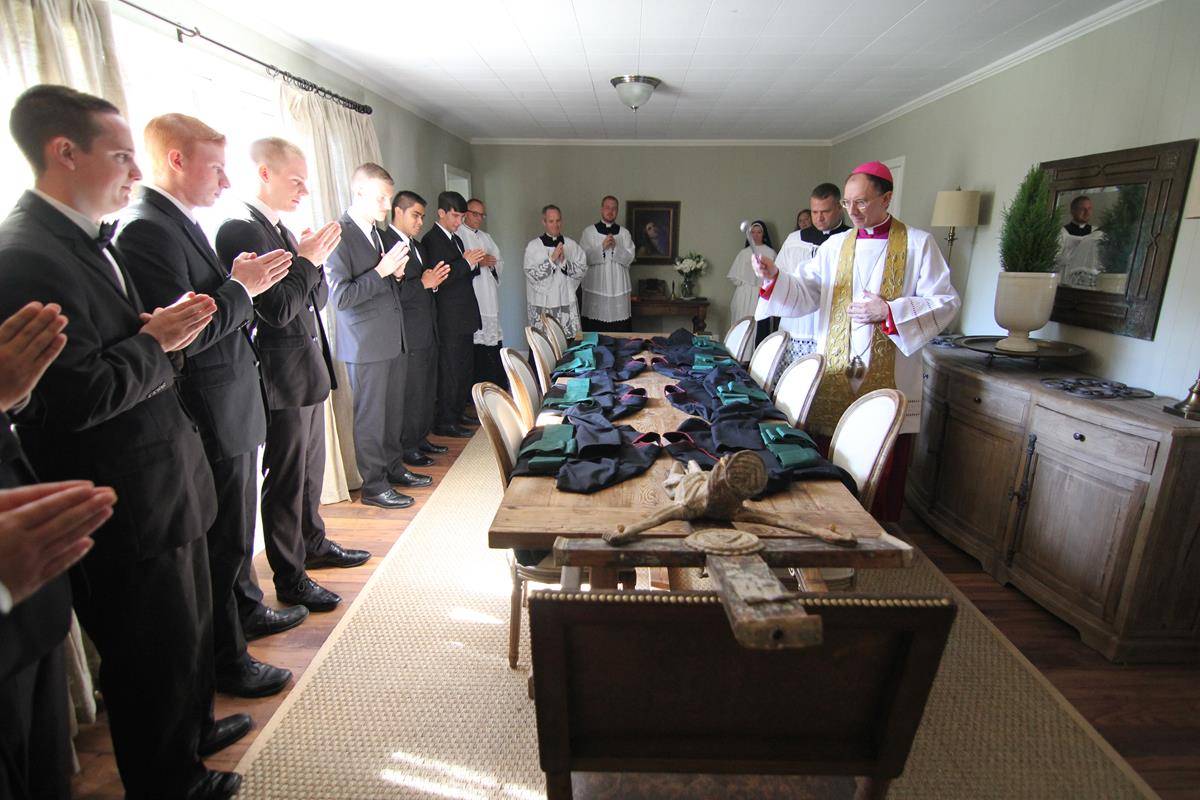 Blessing SJCS seminarian cassocks 2016 (Copy)