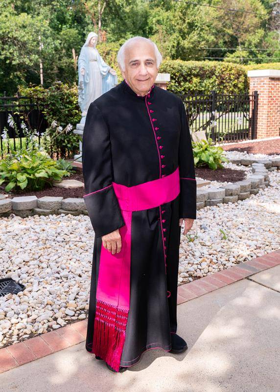 Msgr. Bellow pictured in August 2023