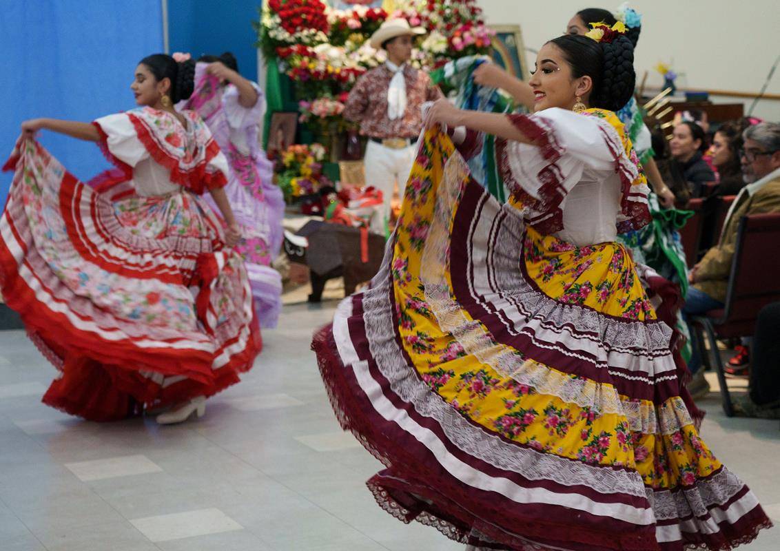 St. Mary Church in Greensboro held Mañanitas and mariachi music followed by Masses and a representation of the Guadalupe apparitions.