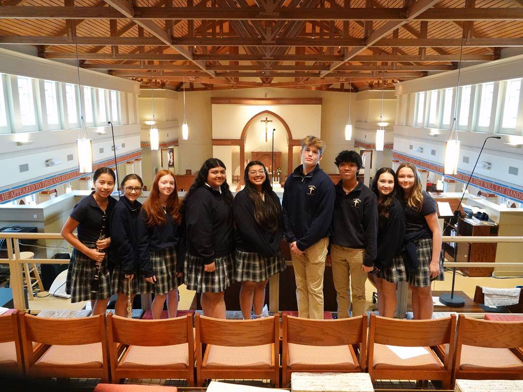 St. Mark Church opened the week with a school Mass. The music was by the school choir, and students from St. Mark Catholic School served as ushers, lectors and altar servers. 