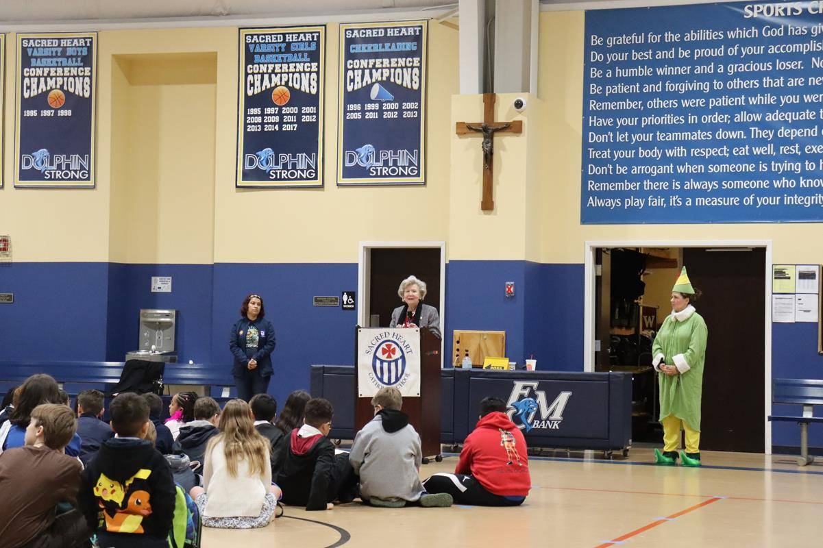 Sacred Heart School celebrated community for CSW. Mayor Karen Alexander visited the Morning Assembly. 