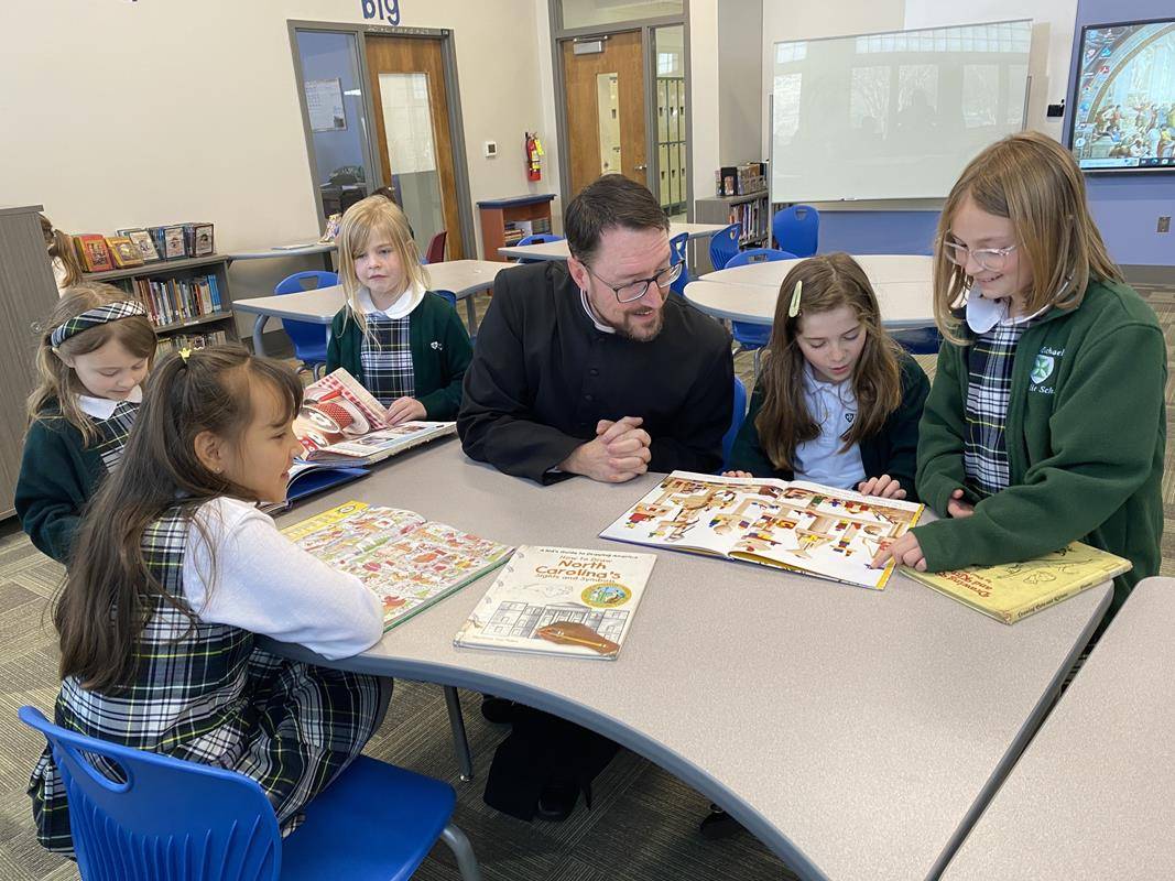 St. Michael School held an open house for Catholic Schools Week. 