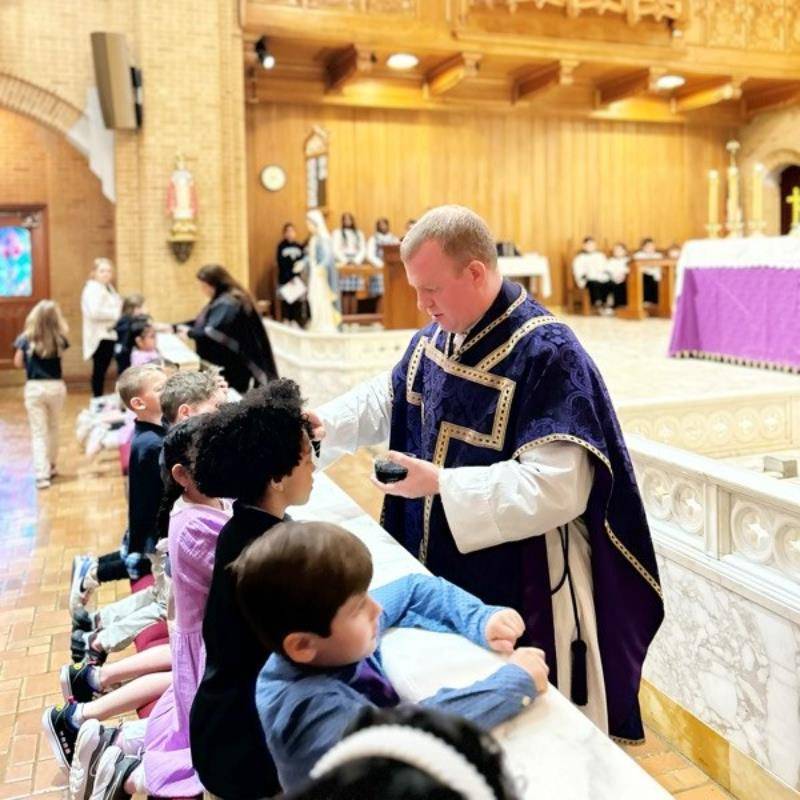 Our Lady Of Grace School in Greensboro celebrated a Mass on Ash Wednesday. It was a profound moment of unity and reflection, intertwining the themes of love, repentance and renewal as the school family embraced the spirit of Lent. 