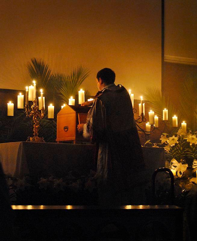 Mass celebrated at St. Thomas Aquinas in Charlotte.