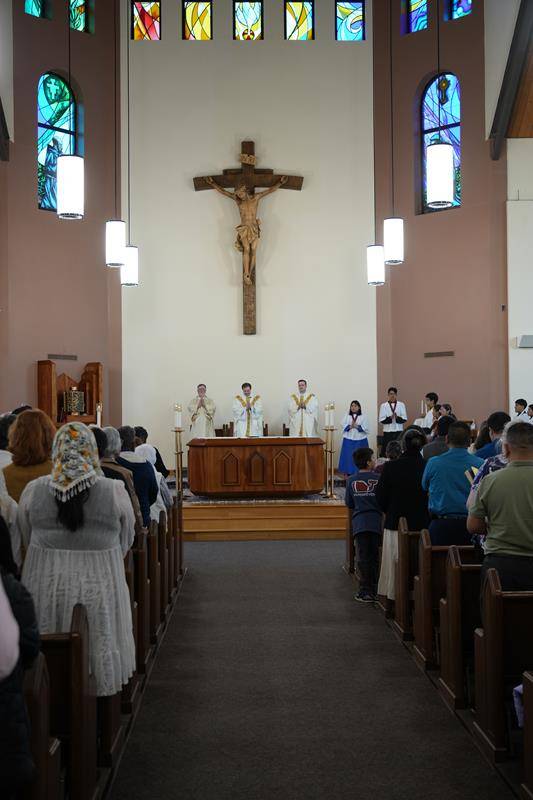 Holy Thursday Mass at Our Lady of Mercy in Winston-Salem