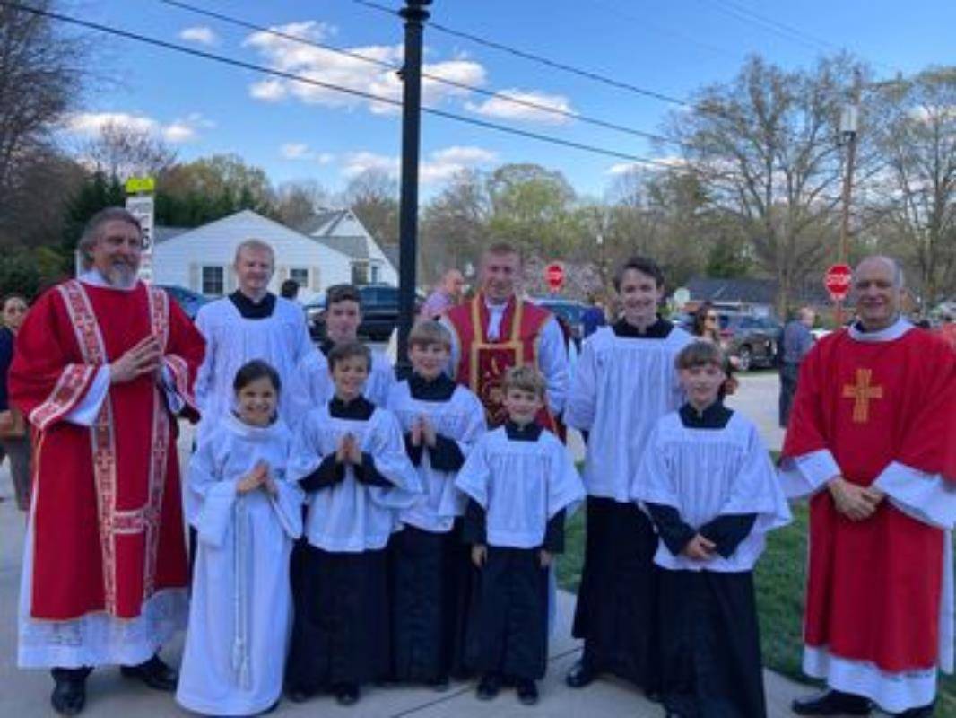 Good Friday at St. Leo Church in Winston-Salem.
