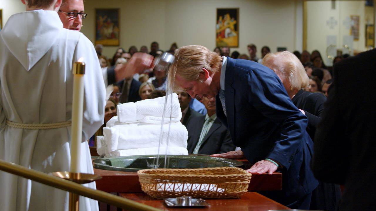 Easter Vigil at St. Gabriel Church in Charlotte.