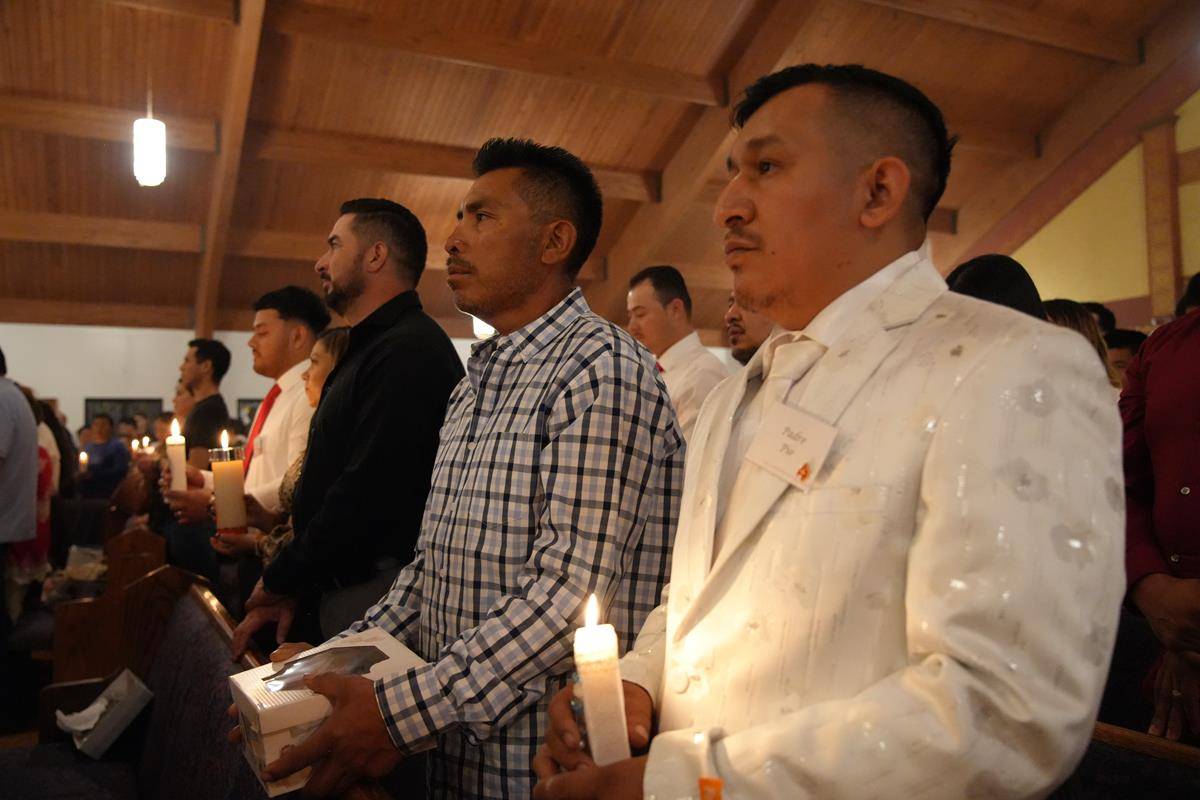 Easter Vigil at Our Lady of Lourdes in Monroe.