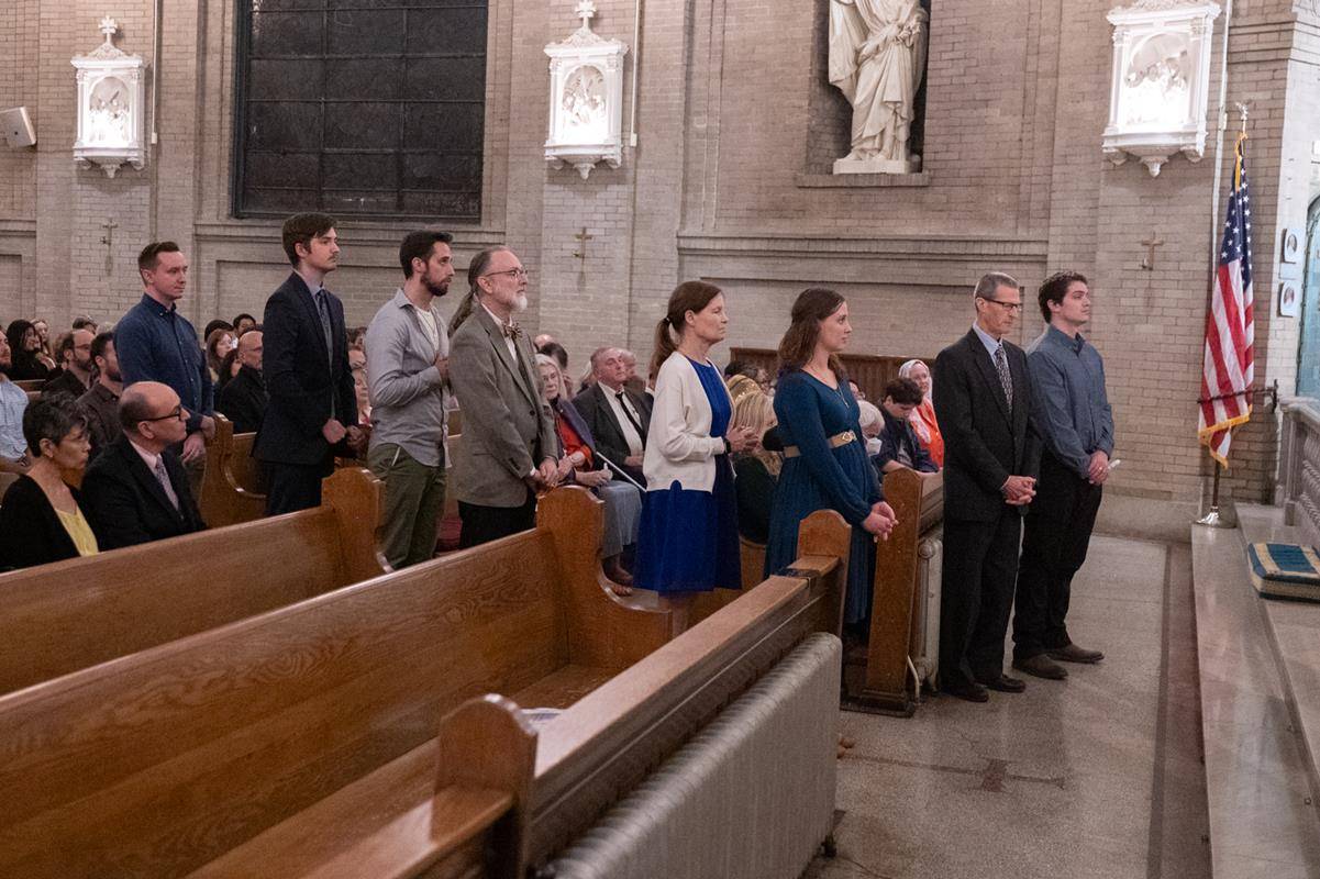 Easter Vigil at the Basilica of St. Lawrence in Asheville.