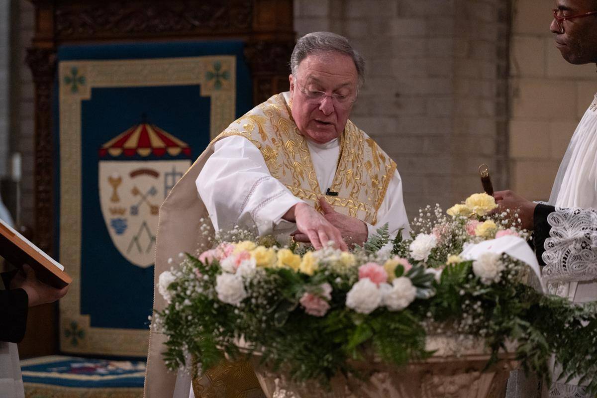 Easter Vigil at the Basilica of St. Lawrence in Asheville.