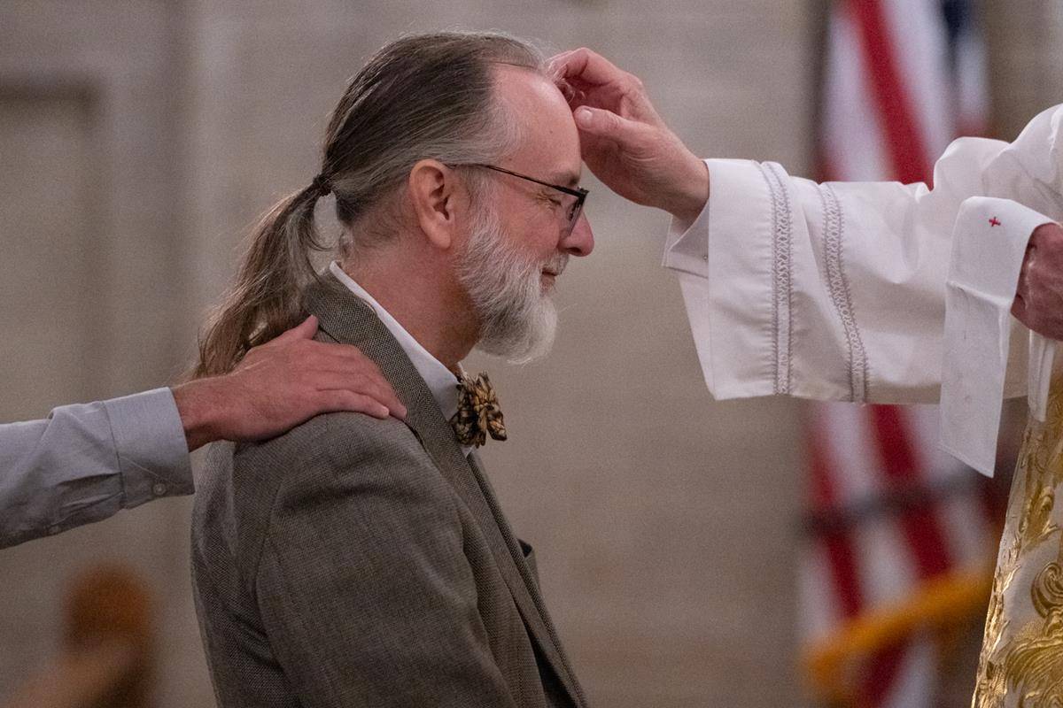 Easter Vigil at the Basilica of St. Lawrence in Asheville.