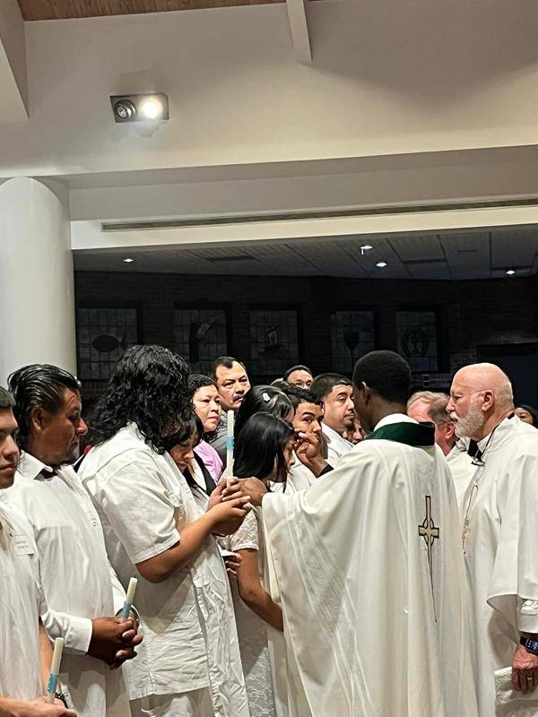 Easter Vigil at Our Lady of the Assumption in Charlotte.