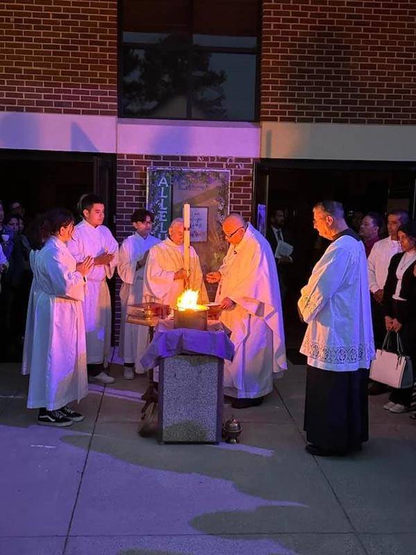 Easter Vigil at St. Joseph Church in Kannapolis.