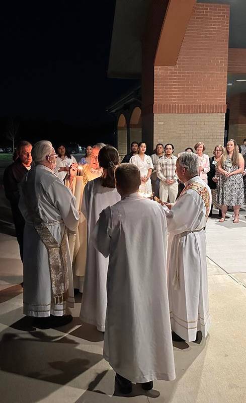 Easter Vigil at St. Luke Church in Mint Hill.