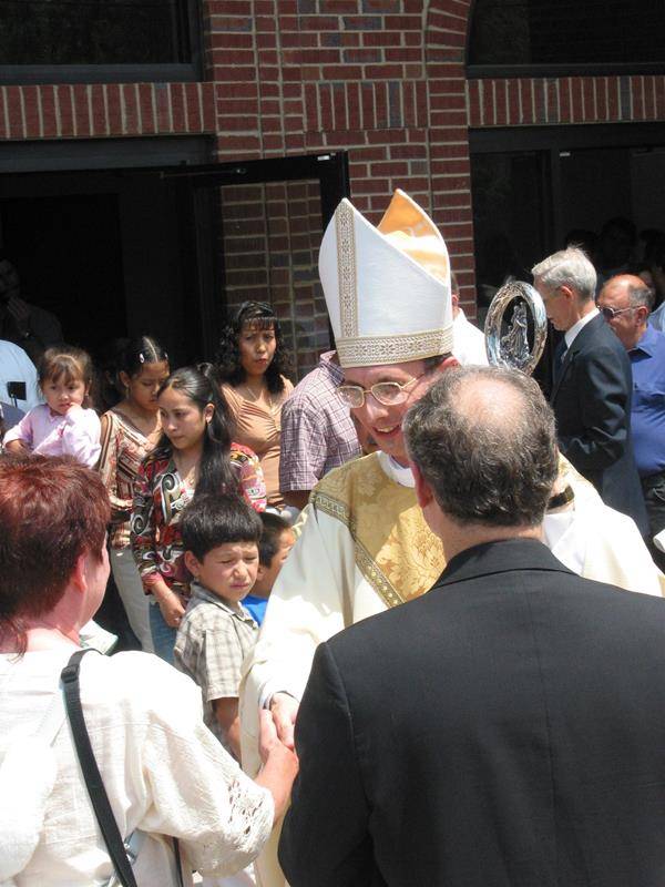 Our Lady of Lourdes Church dedication in Monroe in 2004