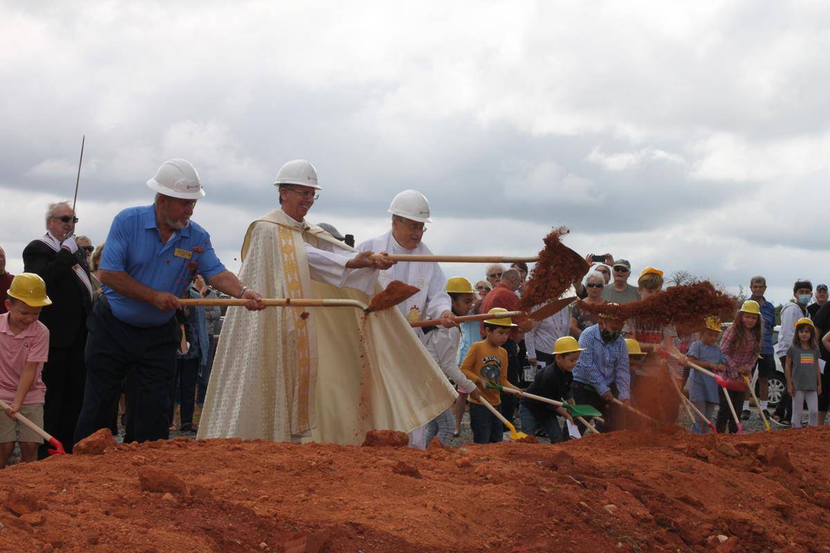 St Luke Church groundbreaking in Mint Hill in 2021