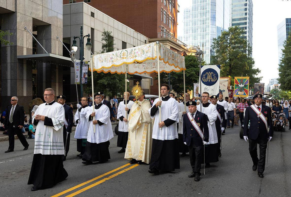 Eucharistic Congress procession 2022 