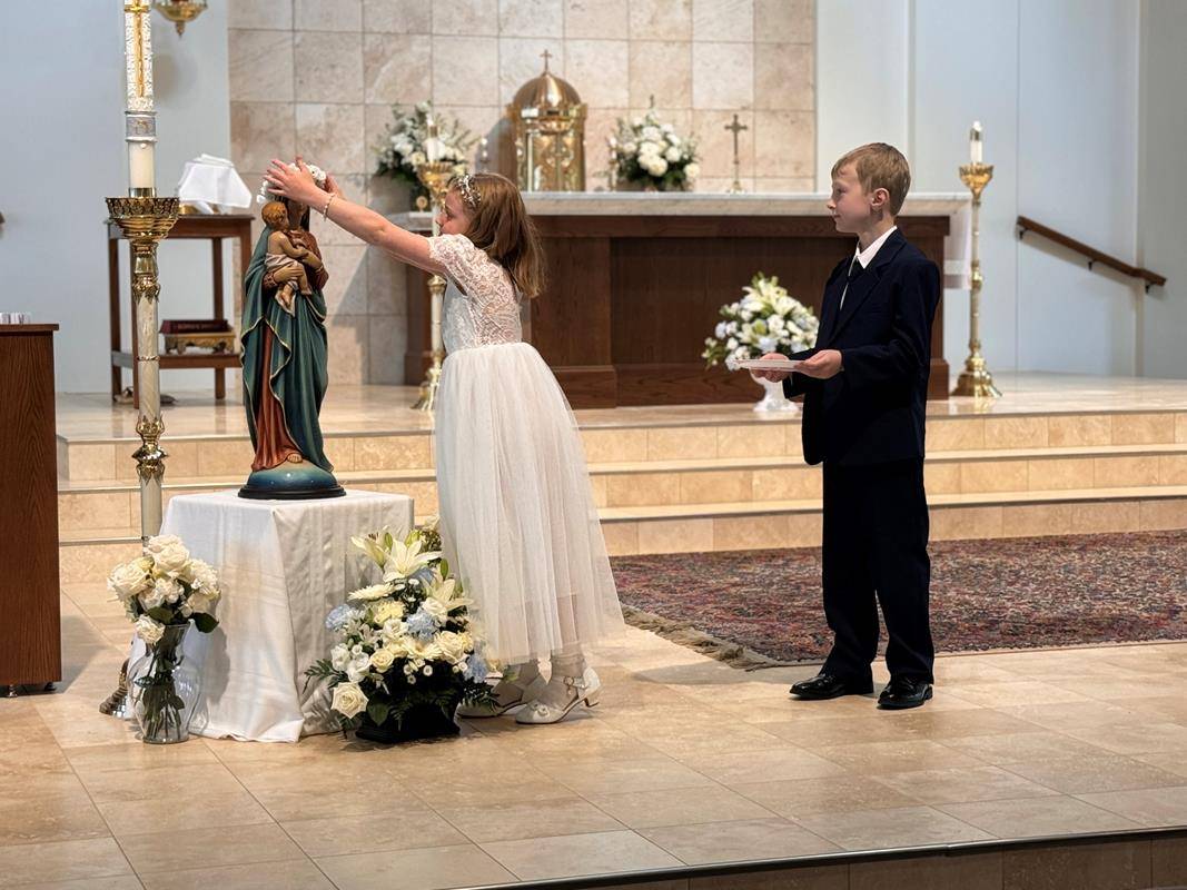 May Crowning at St. Luke Church in Mint Hill.
