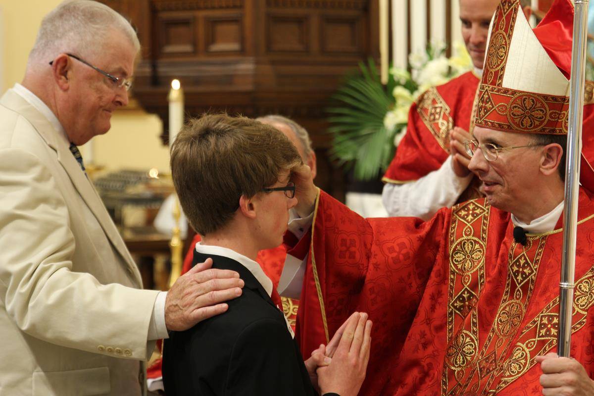 Confirmation at St Ann Church in 2016 