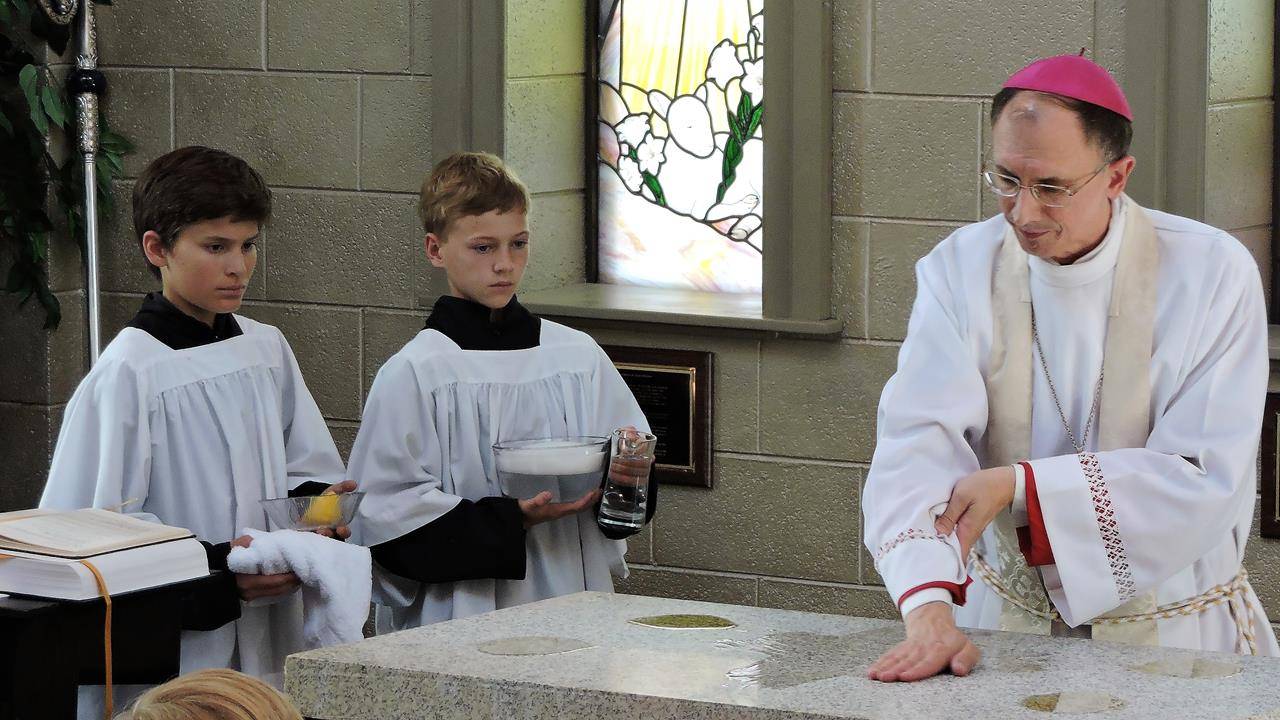 St Mark School chapel dedication in 2016.