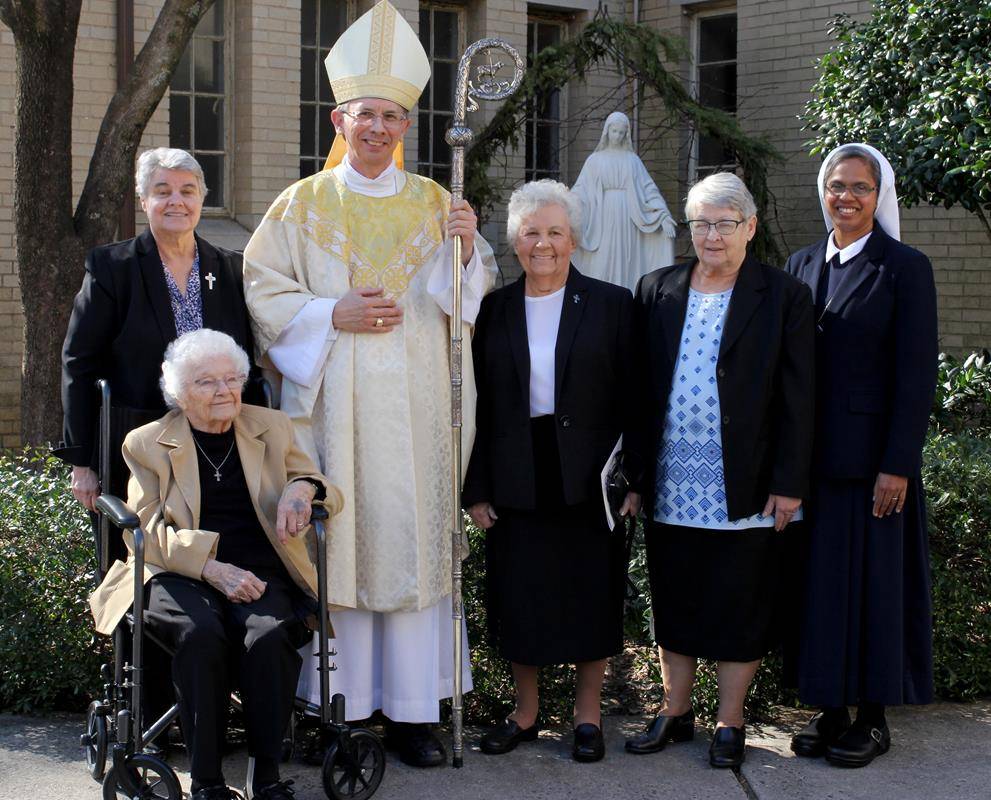 With women religious jubilarians after Mass
