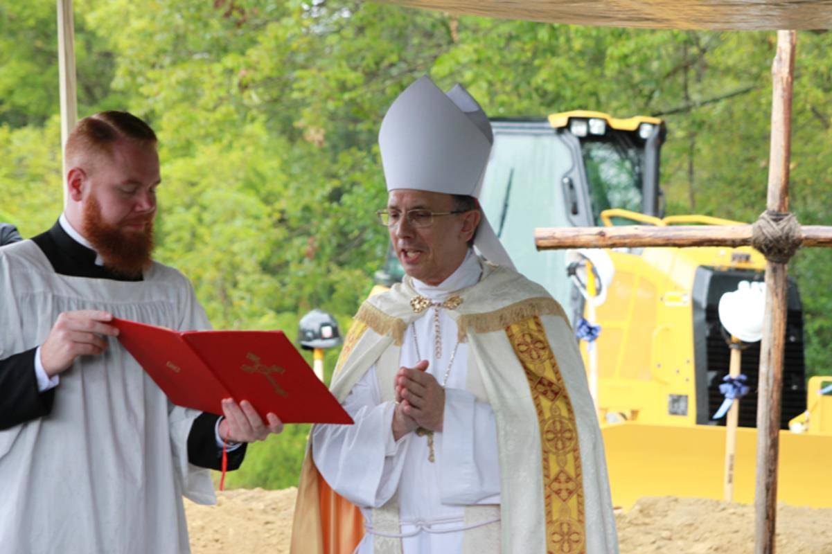 Groundbreaking for St. Joseph College Seminary in Mount Holly in 2018